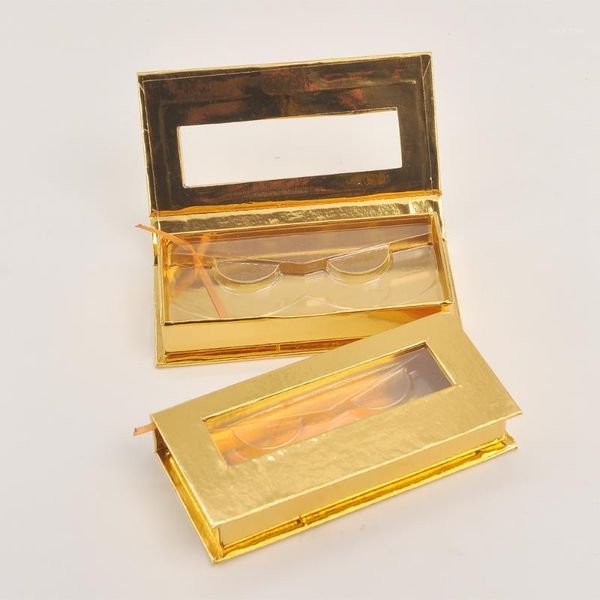 

wholesale false eyelash packaging box lash boxes customize mink lashes package storage magnetic gold case makeup bulk vendors1