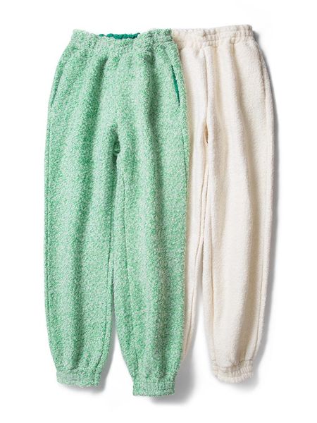 

women's pants & capris 2021 vadim sweatpants trousers women casual thick line lamb hair elastic waist pure color wool straight tube, Black;white