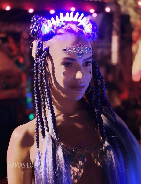 

other event & party supplies pink light up crown, led headpiece, festival crown