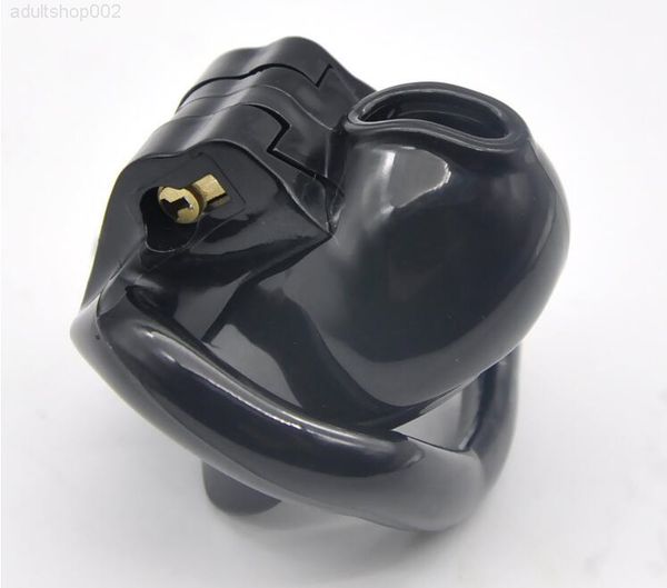 

2022 adultshop natural latest v3 design ht the nub of resin male cock cage with 4 penis ring bondage lock chastity device bdsm toy 4 color 4