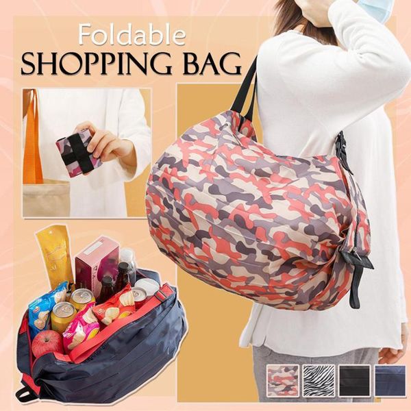 

foldable shopping bag supermarket canvas large capacity portable storage bags
