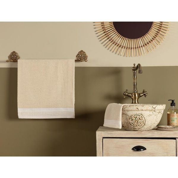 

towel oceanland natural hand 50x70 cm home bathroom cotton absorbent soft colorful white red blue patterned