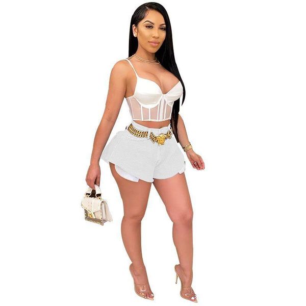 

plus size pants women clothing bottoms summer denim shorts high waist casual loose wide leg female a- line shors, Black