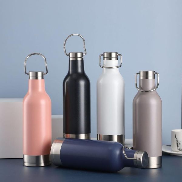 

water bottles 500ml fashionable and simple creative stainless steel coke bottle 304 double layer vacuum flask outdoor sports