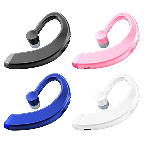

single ear earphone stereo bass headset handsearloop wireless earpiece with mic for all smart phones cell phone earphones