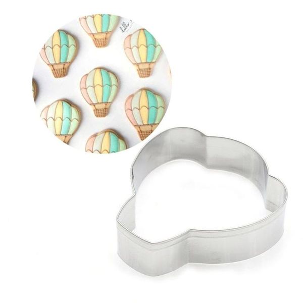 

baking & pastry tools 1pc stainless steel cookie cutter air balloon shape biscuit mold diy kitchen fondant cutting cake mould