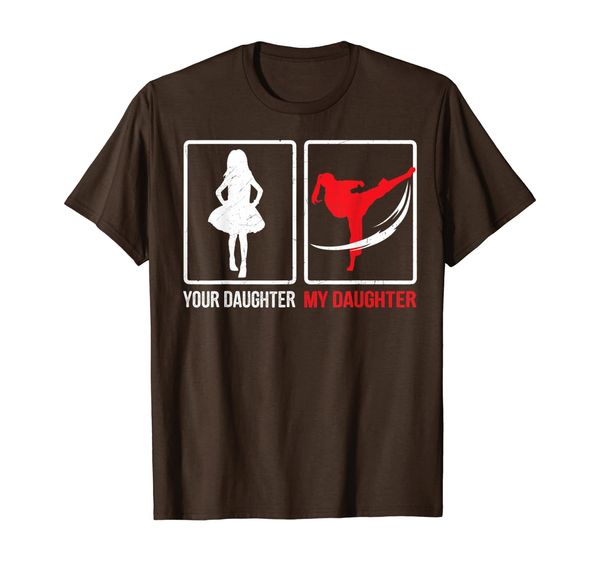 

your daughter my daughter funny karate father's day t-shirt, White;black