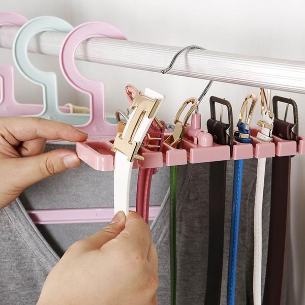 

1pcs multifuction wardrobe finishing racks rotating space saver storage rack portable ties closet holder tie belt organizer hooks & rails