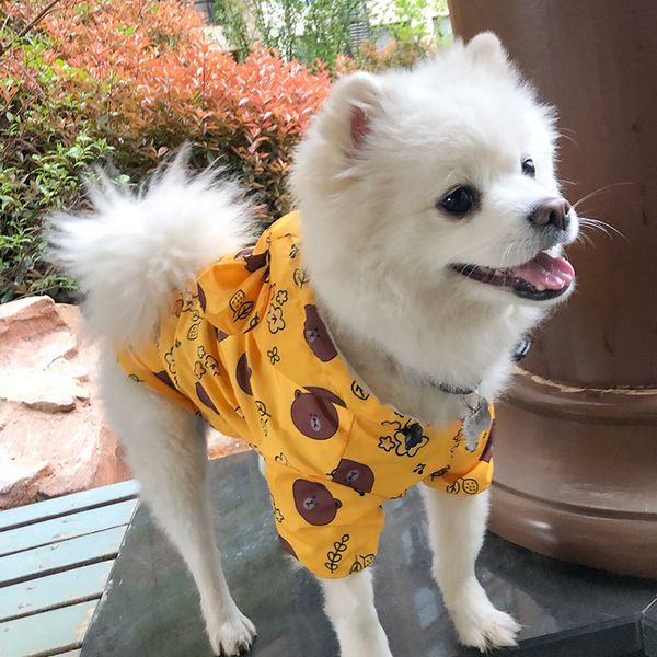 

dog raincoat medium and large golden fur pet teddy fadou small