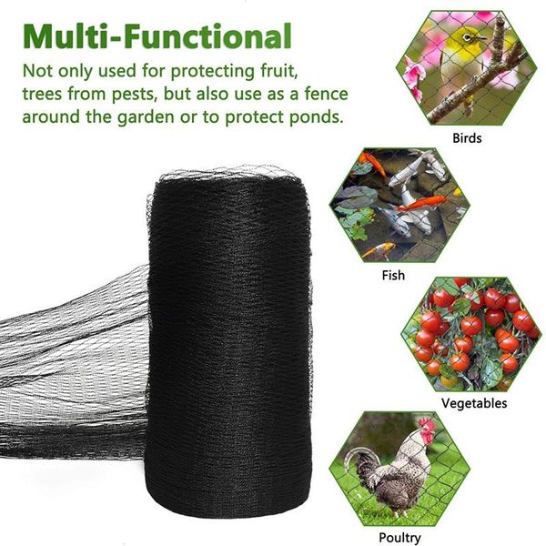 

fencing, trellis & gates extra strong anti bird netting garden allotment reusable lasting protection against birds deer 2.1 x 30m