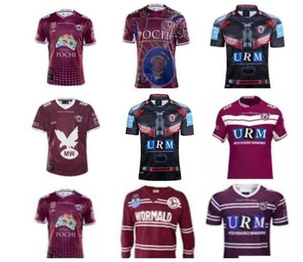 

2021 manly warringah sea eagles 20 21 indigenous super rugby jersey australia nrl league retro thailand, Black;gray