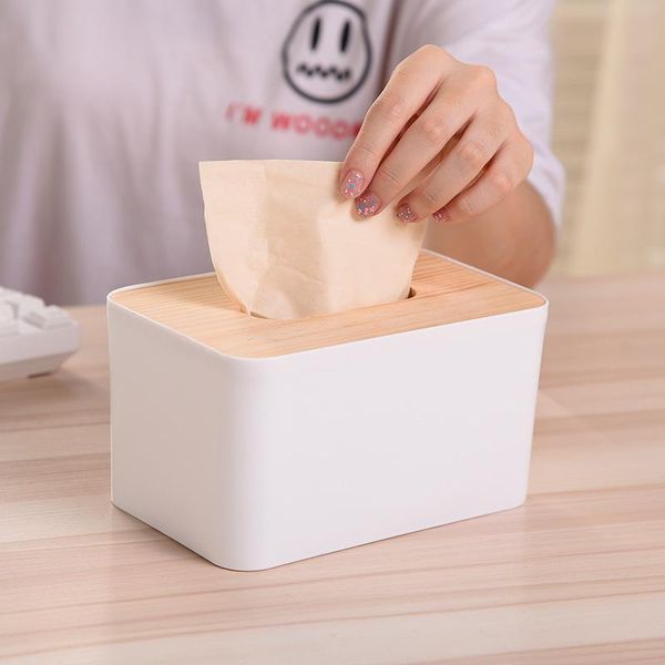 

creative wooden cover tissue box bedroom living room car drawer rectangular restaurant toilet paper boxes & napkins