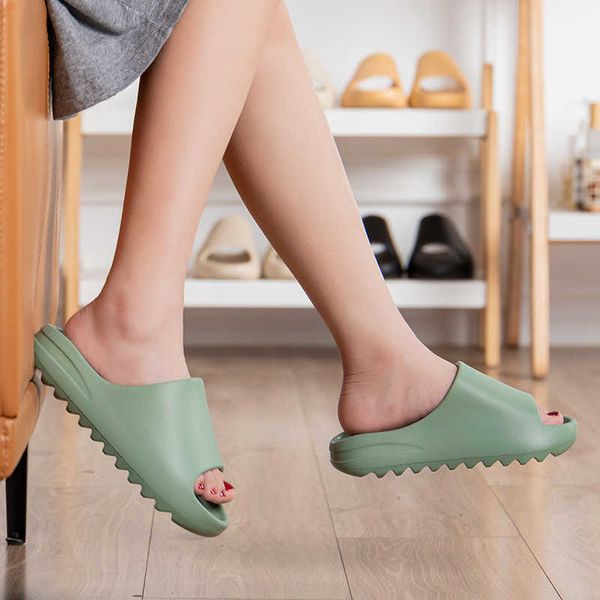 

summer net red antiskid thick soled slippers fashion slippers wear fashionable slippers coconut outdoor, Black