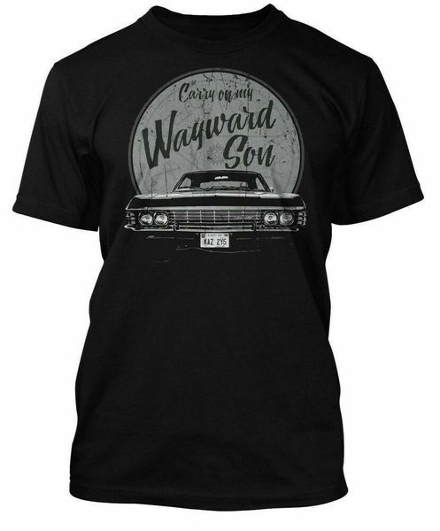 

carry on my wayward son t-shirt inspired custom t-shirts size s-5xl, White;black