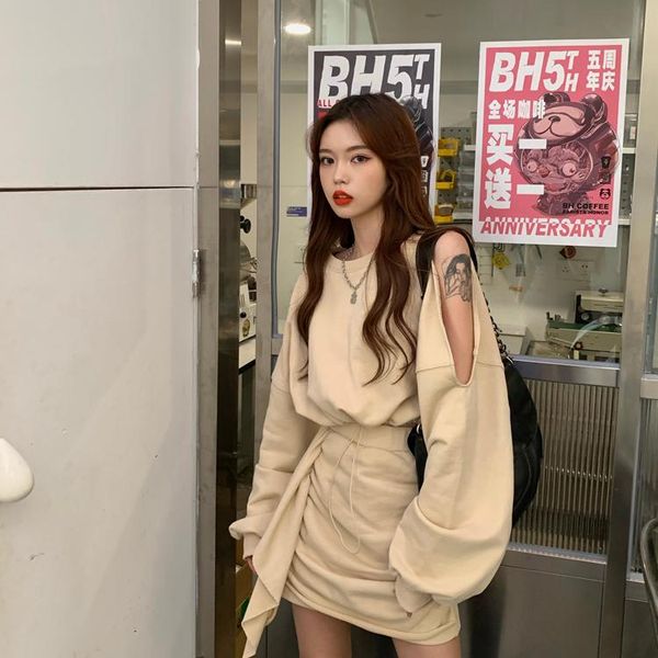 

women's tracksuits loungewear women spring joggers set track cropped gothic clothes aesthetic designer dresy damskie clothing by50tz, Gray