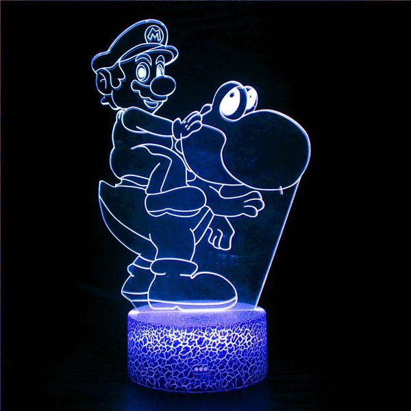 

night lights 3d small light cartoon image webpage stand-alone xiaobawang game handle character cool picture creative birthday gift