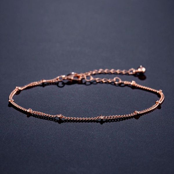 

link, chain uilz personalized rose gold color adjustable bracelet & bangle for women party wedding engagement gifts ub2044, Black