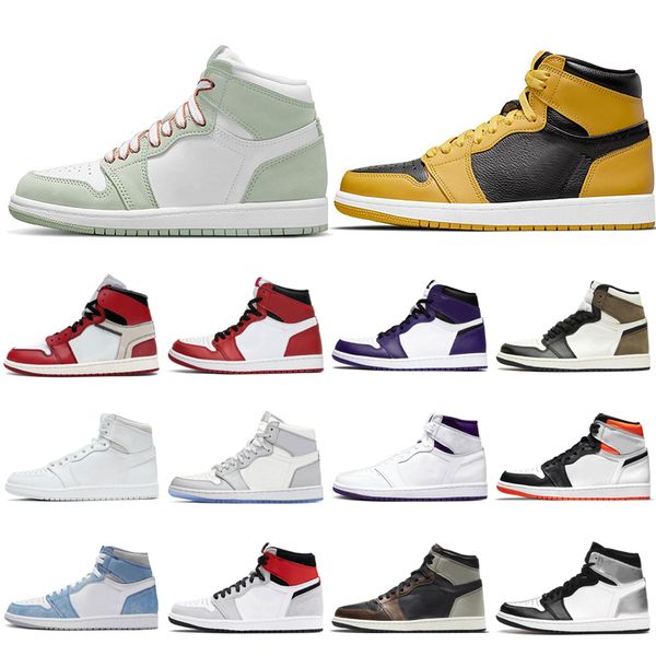 

classic men basketball shoes women 1s silver toe banned barely orange dutch green pink quartz purple pulse obsidian unc travis trainers snea
