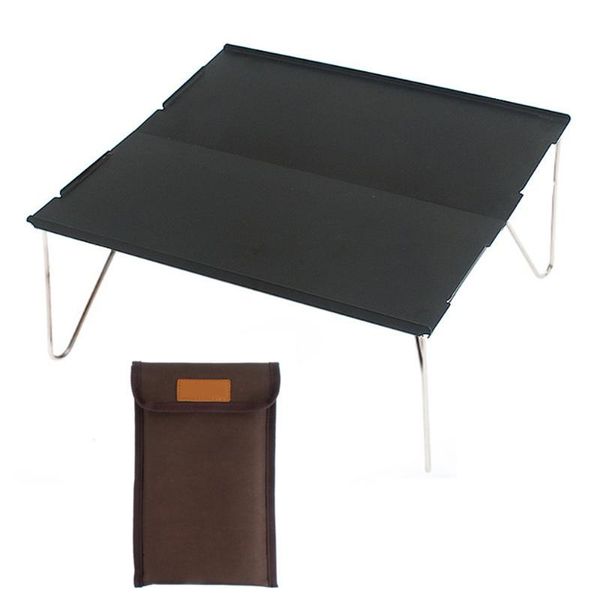 

portable folding table with storage bag simple outdoor picnic travel beach camping computer desk aluminium alloy camp furniture