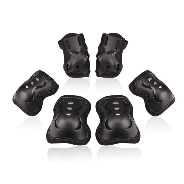 

kids/youth knee pad elbow pads guards protective gear set for roller skates cycling bike skateboard inline skatings scooter &, Black;gray