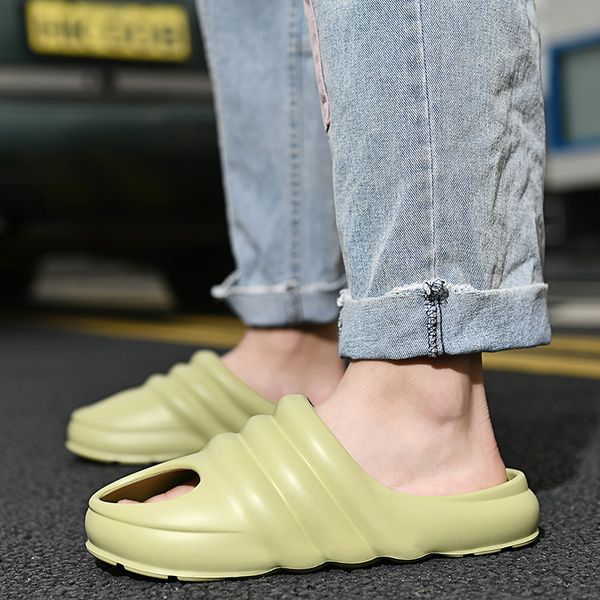 

fashion funny fish slippers men shoes girls boys women summer beach slipper 2021 arrival family children slides 58, Black