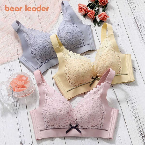 Bear líder Gravidez Mulheres Amamentação Amamentando Bras Lace Bowtie Underwear Bra Grávida Mãe Prenatal Vestuário PostPartum 210708