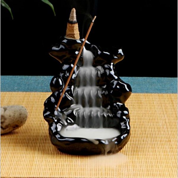 

sachet bags creative home decor backflow stick incense burner ceramic censer decoration use in teahouse buddhism