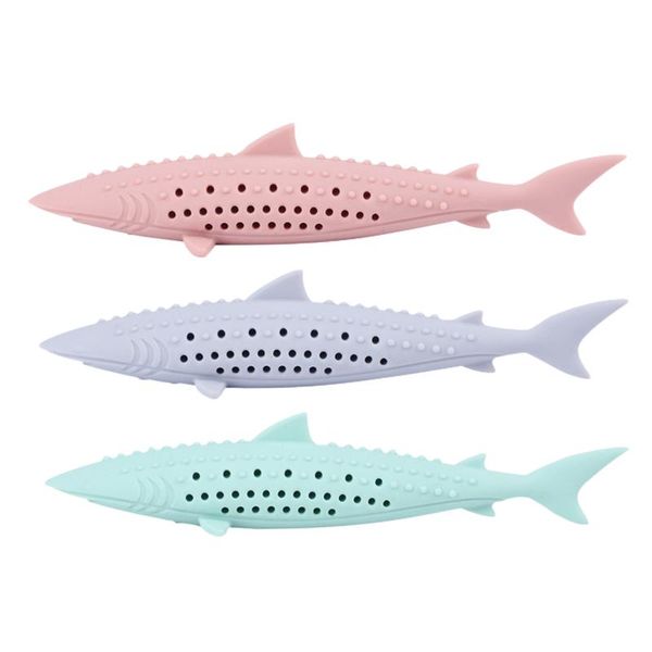 

cat toys soft silicone mint fish toy catnip pet clean teeth toothbrush chew cats