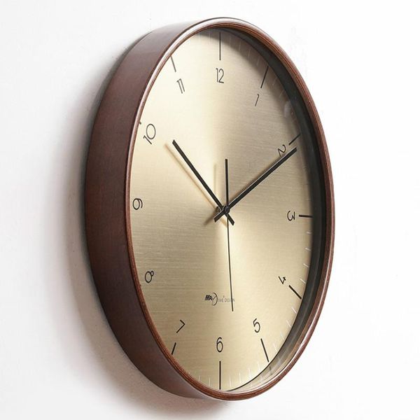 

wall clocks nordic meatl clock modern silent wood vintage decorations living room home decorative horloge murale gift ideas