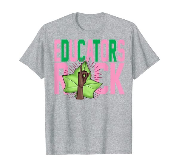 

1908 - pink and green - aka educator - sorority shirt, White;black