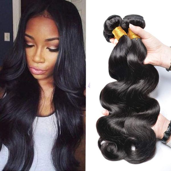 

human hair bulks body wave bundles brazilian 100% natural color weave extensions, Black