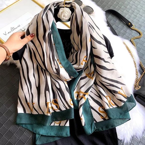 

scarves luxury women brand cotton scarf large shawls pashmina hijab foulard echarpe design print lady beach stole head, Blue;gray