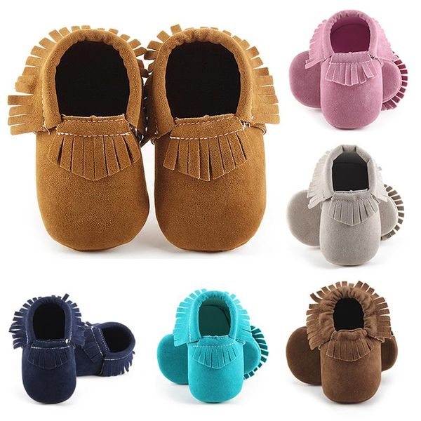 

born toddler shoes soft sole tassel baby for kids infant girl boy pu leather brown crib casual moccasins first walkers