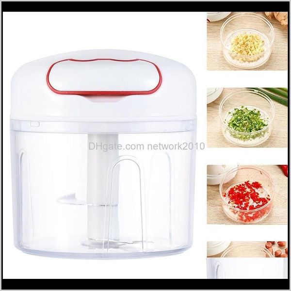 Moedores Manual Processadores Cozinha, Bar de Jantar Home Jardim Drop Gotas 2021 Mini Mini Moedor Alimento Chopper Mão Puxador Mixer Misturador