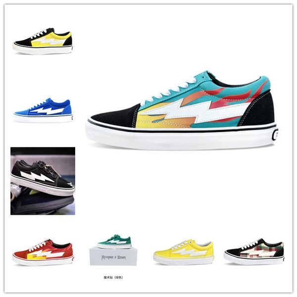 

new 2021 revenge x storm old skool canvas men shoes mens sneakers skateboarding casual shoes women skate shoes womens casual boots, Black
