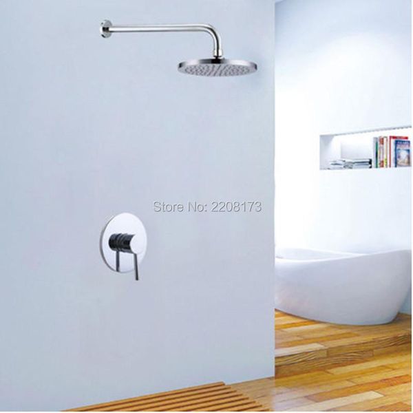 

bathroom shower faucets kits in wall concealed 8" rain mixer tap head set sets