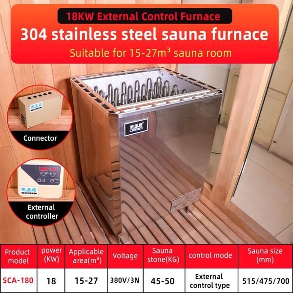 

large sauna room 18kw/21kw/24kw/27kw/30kw external control heater heating equipment pool & accessories