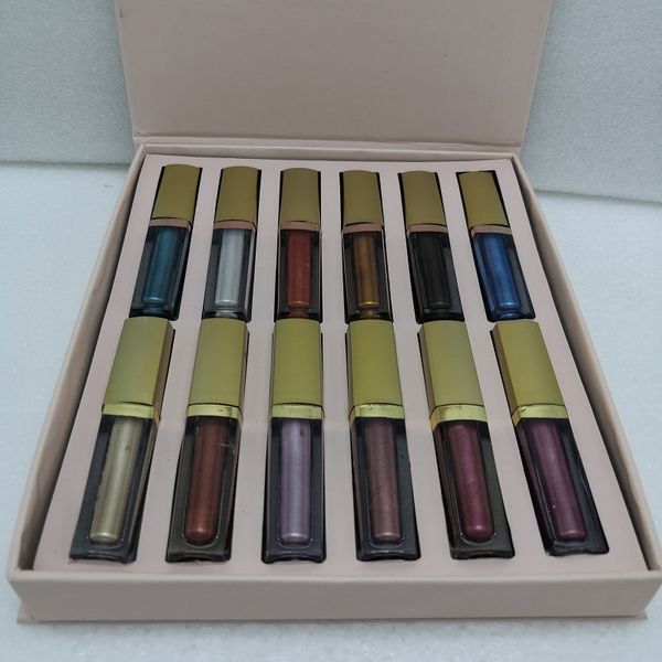 2021 STILA Sombra para elegância Set Starry-Eyed Liquid Sombra Vault Viagem Maquiagem Fulgor Cosméticos Meninas 12pcs / Set