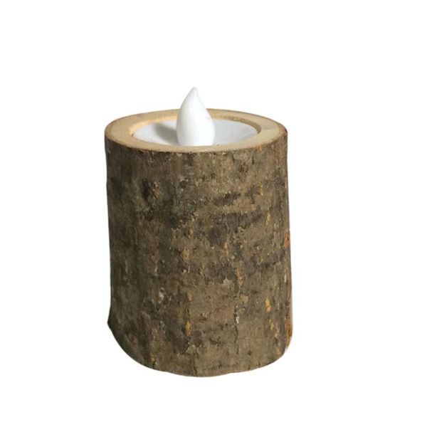 

candle holders rustic wooden led tea light holder