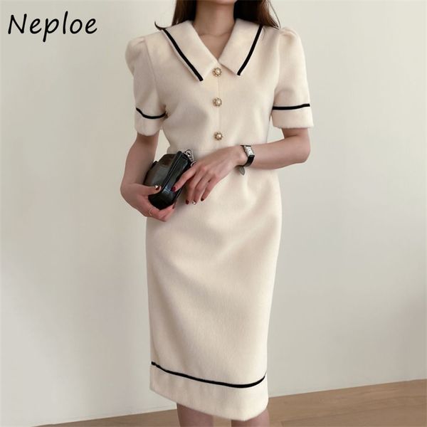 

temperament beading patchwork solid dress women high waist hip a line long vestidos summer short sleeve robe 210422, Black;gray