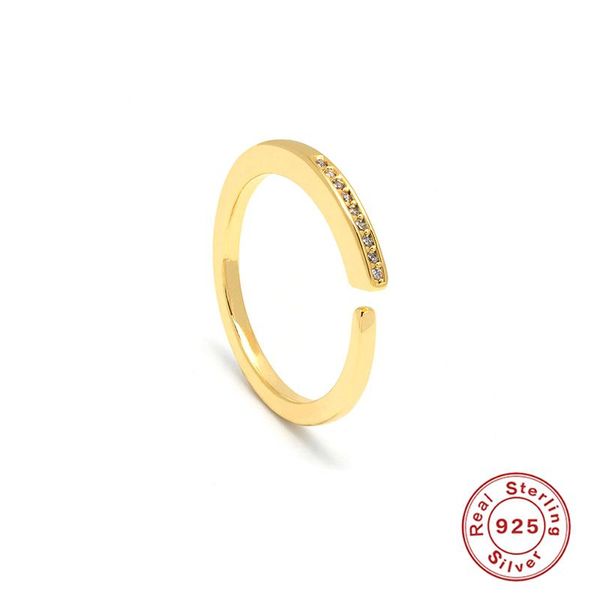 

cluster rings boako for women girls 925 silver ring 2021 trend gold diamond anillos mujer fine jewelry paired wholesale #12.9, Golden;silver