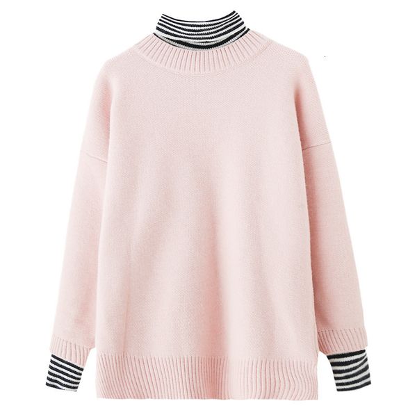 

women's sweaters saleqi women's pullovers high-collar red jumpers beige mesh casual soft striped korean pull 0rk5, White;black