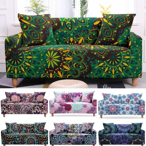 

chair covers vintage mandala sofa cover slipcovers elastic armchair dining 3 seaters strech