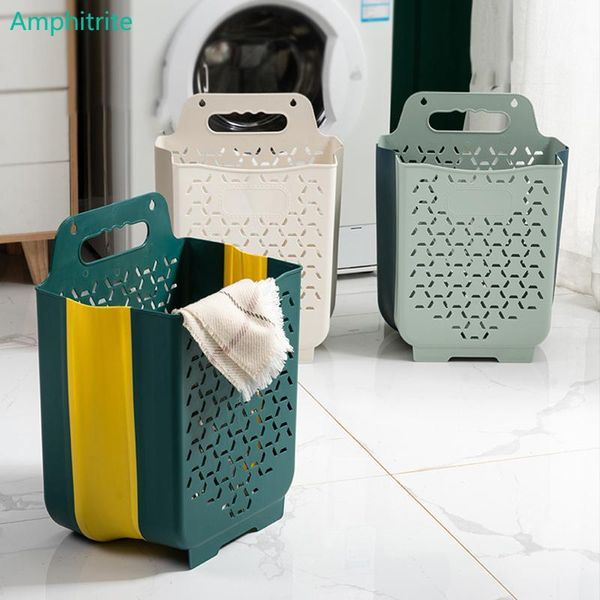 

laundry bags folding baskets storage of at home -large organization hanging clothing basket