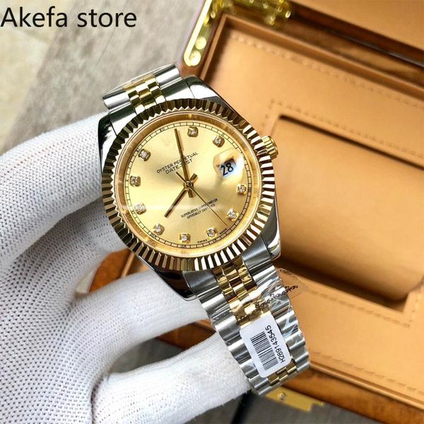 

mens rlxable watch men 8215 automatic 316l stainless sapphire glass dial watches wristwatch relogio masculino wristwatches, Slivery;brown