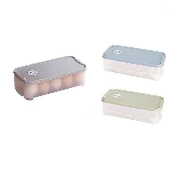 

storage bottles & jars 3 pcs plastic egg carton portable box tray with lid