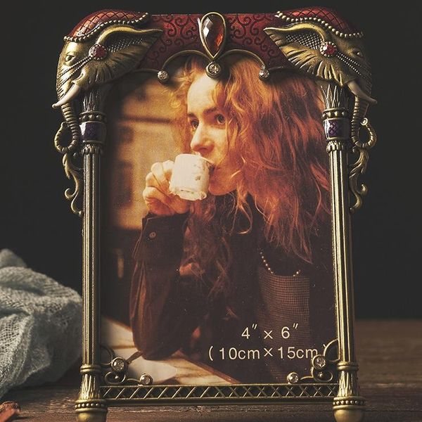 

frames creative vintage po frame metal animal red fashion retro personalized marcos para cuadros indoor decor ei50xk