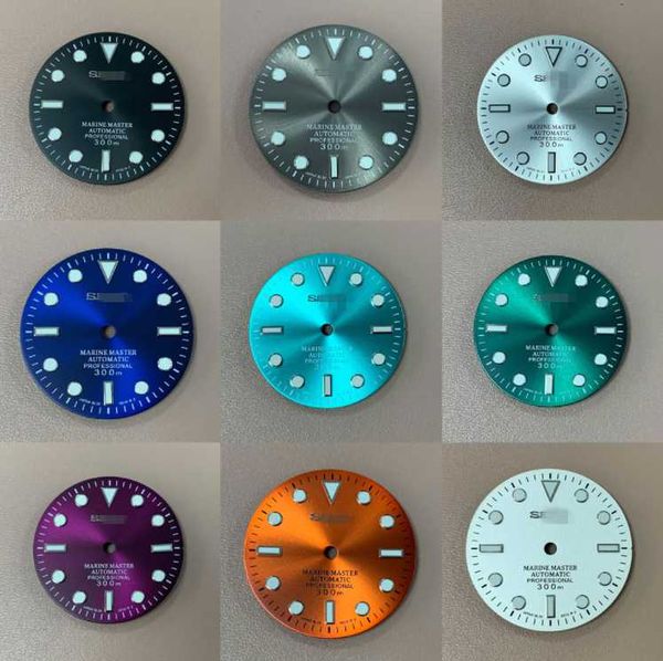 

repair tools & kits 29mm green luminous watch dial for nh36a movement with s logo