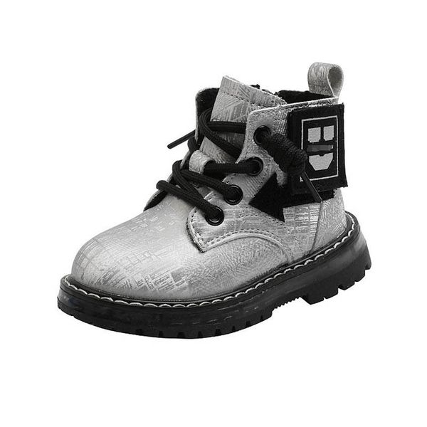 

led girls boys boots kids shoes baby footwear toddler short boot autumn winter infant shoe wear b8679, Black;grey