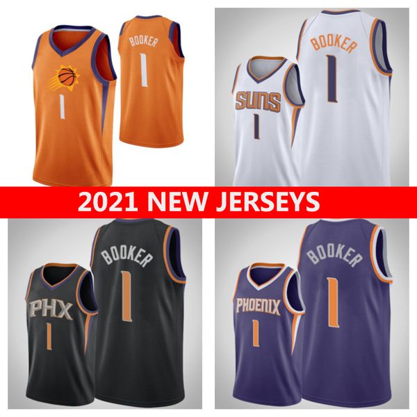 

2021 basketball jerseys 1 devin booker, Black;red